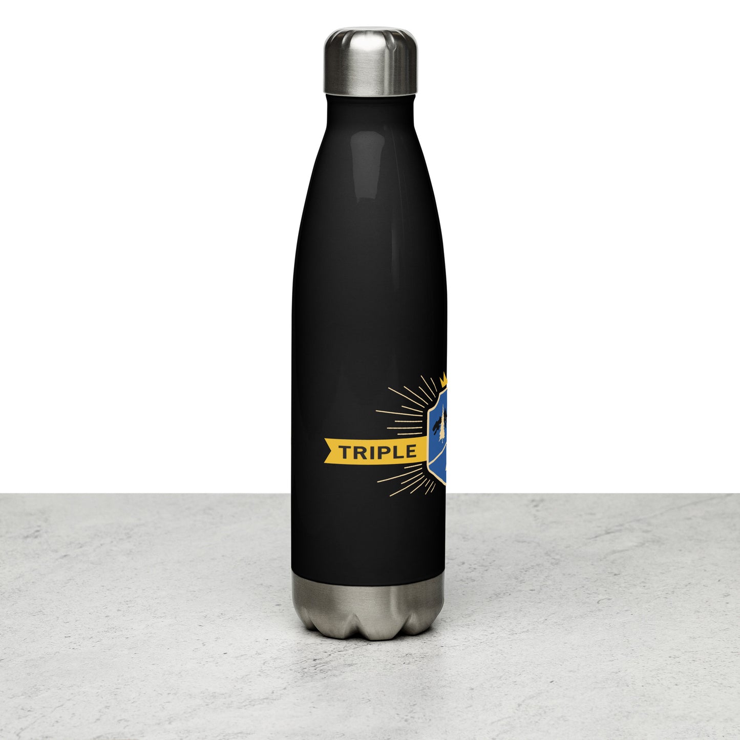 Triple Crown Stainless Steel Water Bottle