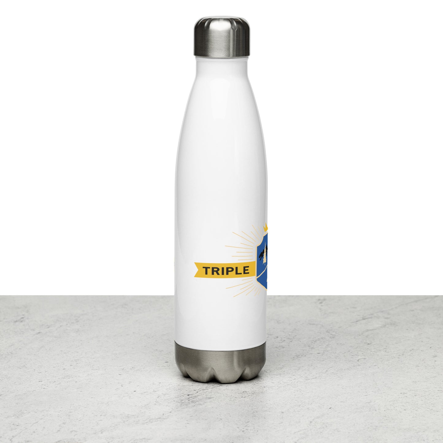 Triple Crown Stainless Steel Water Bottle